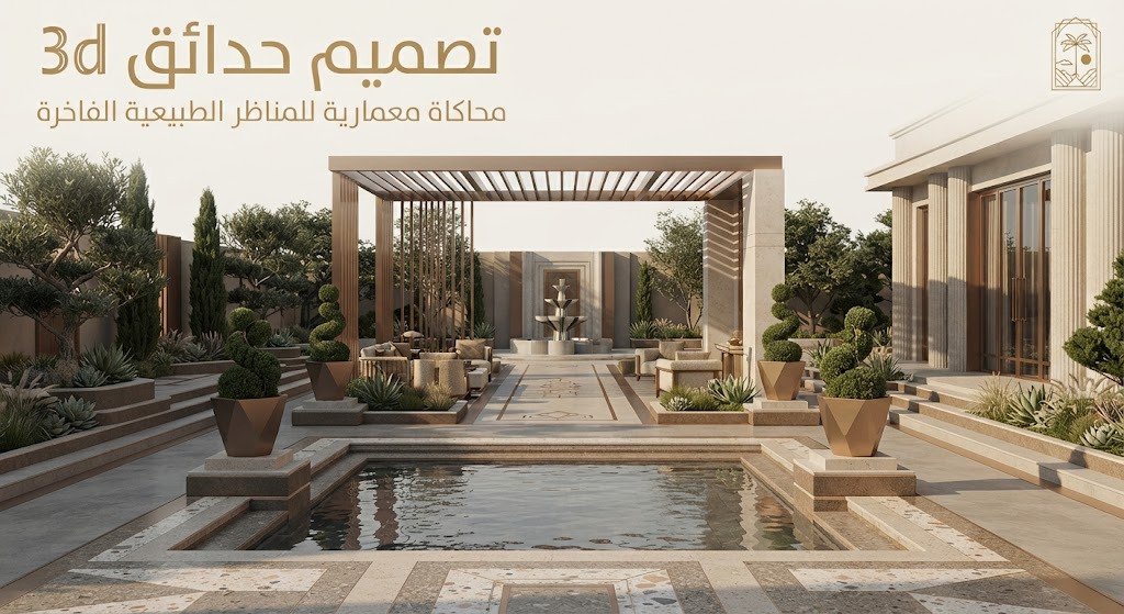  تصميم حدائق 3d